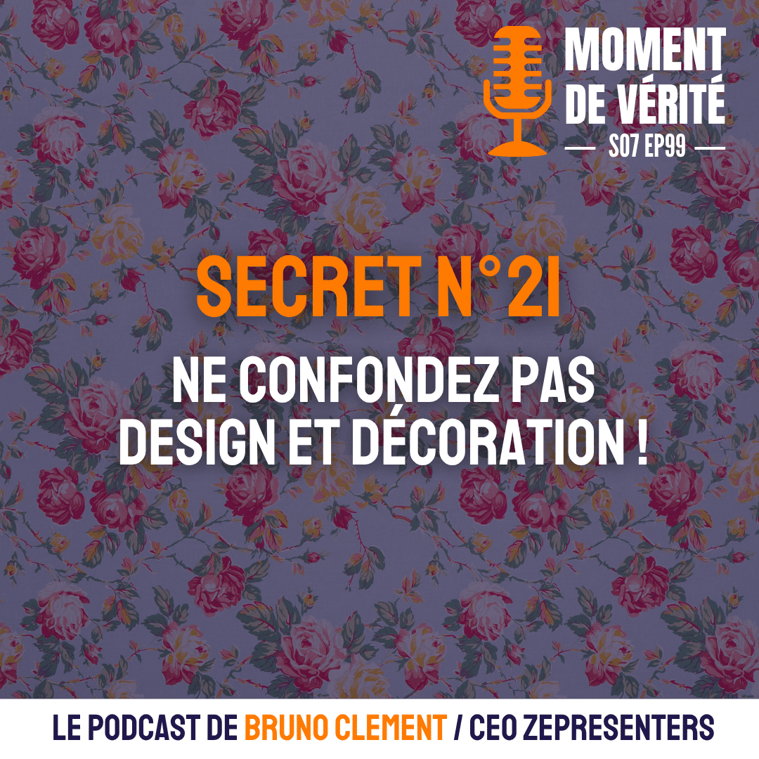 Image pour illustrer le podcast : Ne confondez pas design et décoration