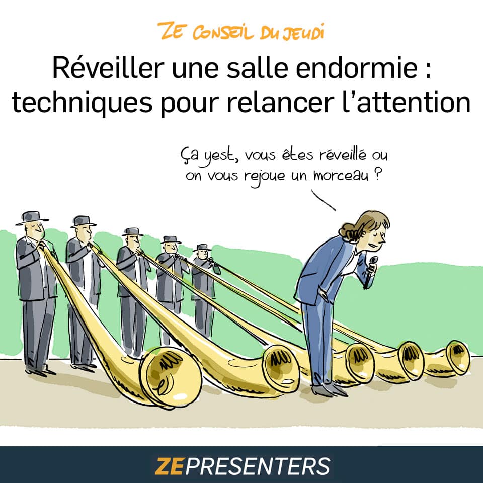 Comment réveiller une salle endormie ? : conseils pour récupérer l'attention d'une audience