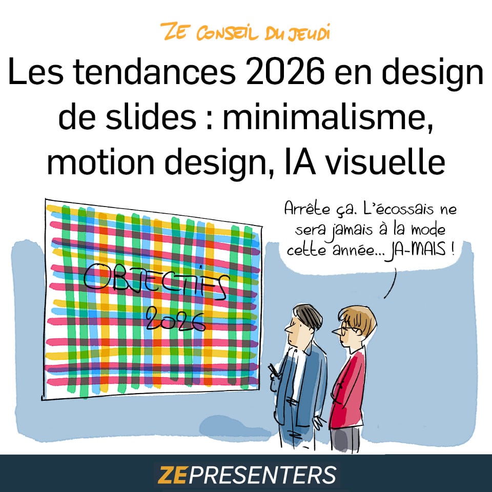 Les tendances en design de slides en 2026