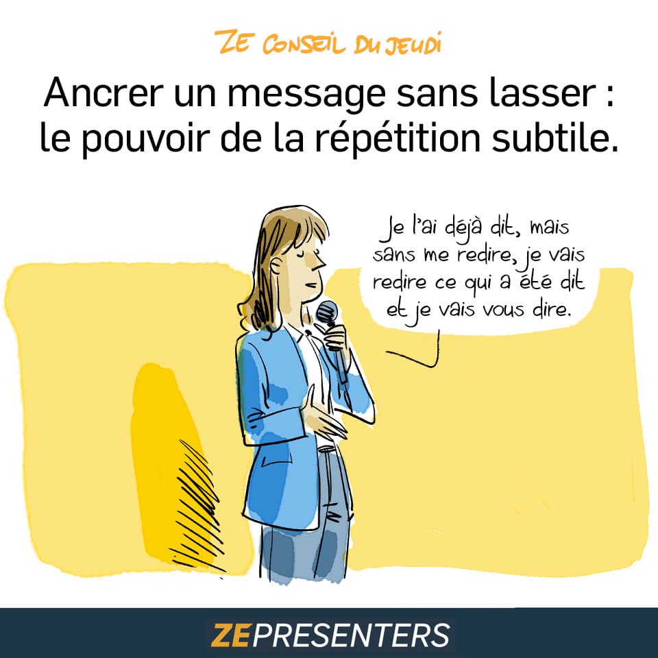 Ancrer un message sans lasser : le pouvoir de la répétition subtile !
