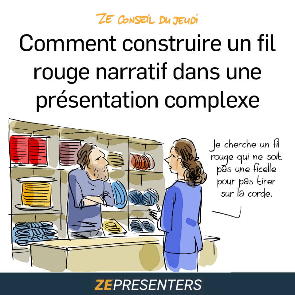 Comment construire un fil rouge narratif dans une présentation complexe
