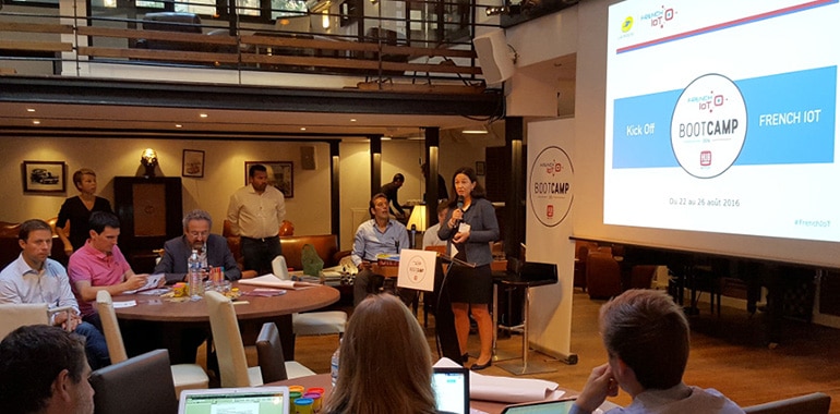 Préparation par ZEPRESENTERS de l'équipe française d'IoT pour leur présentation au CES
